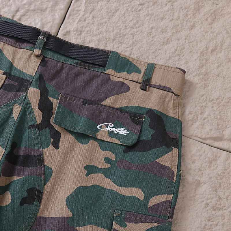 Pronta Entrega - Calça Corteiz Cargo Camuflada
