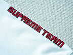 Moletom Supreme Football Zip Up Hooded White Red