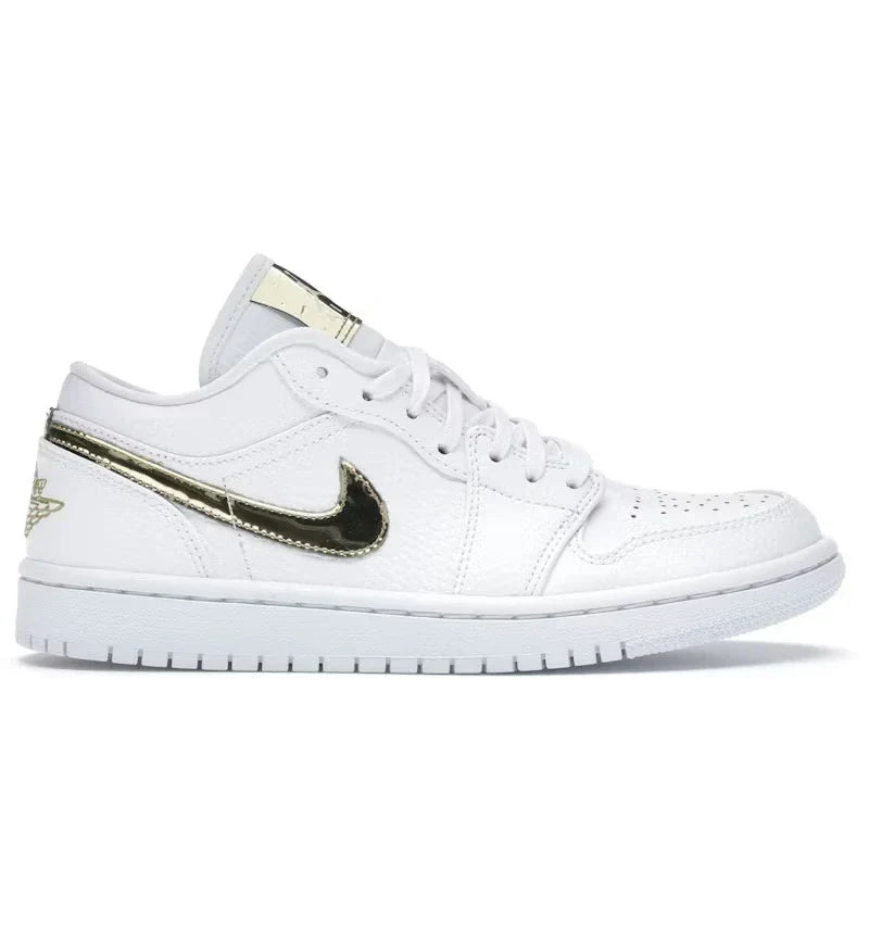 Air Jordan 1 Low White Metallic Gold