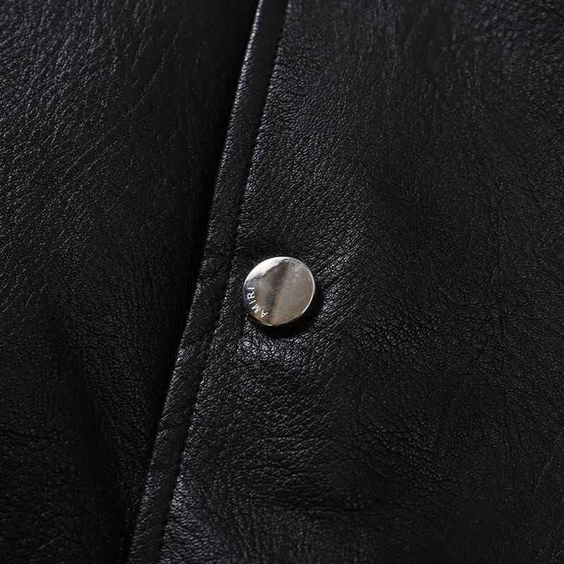 Jaqueta Amiri MA Hollywood bomber Leather Black