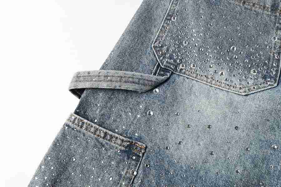 Bermuda Purple Brand Jeans Crystal Denim