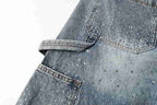 Bermuda Purple Brand Jeans Crystal Denim