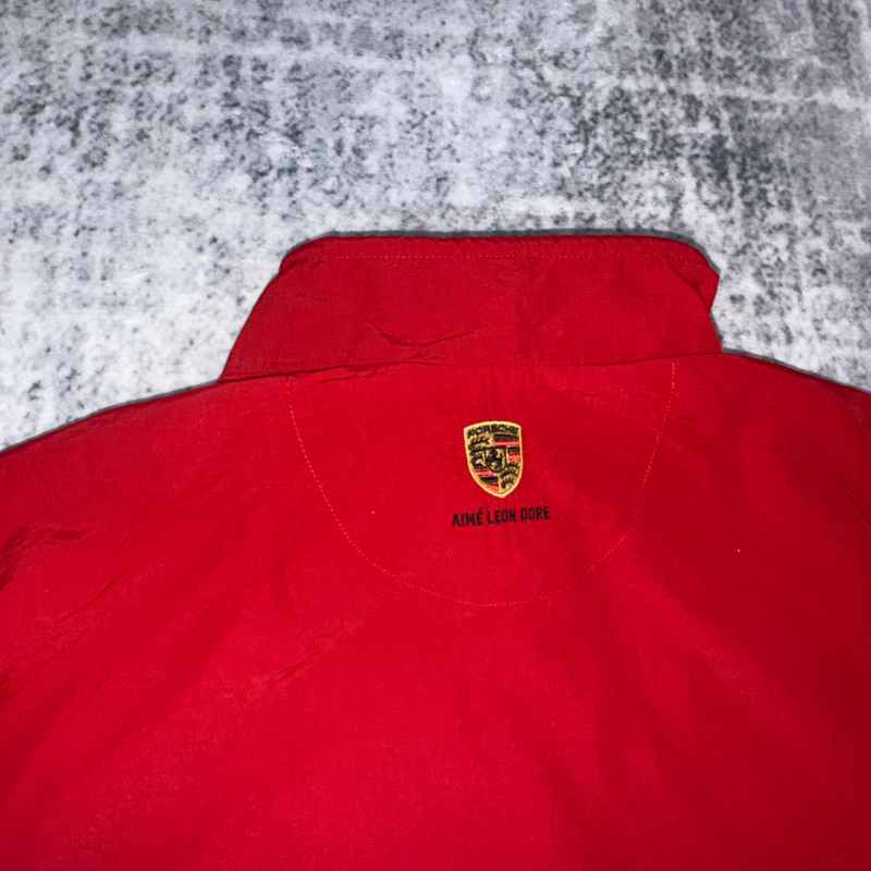 Jaqueta Aimé Leon Dore x Porsche Nylon Track Red