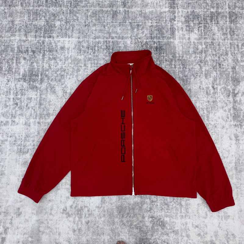 Jaqueta Aimé Leon Dore x Porsche Nylon Track Red