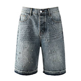 Bermuda Purple Brand Jeans Retro Crystal Denim