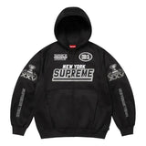 Moletom Supreme Football Zip Up Hooded Black