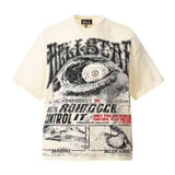 Camiseta Hellstar Crewneck Vintage Cream