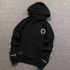 Moletom Chrome Hearts Horseshoe Floral Preto