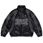 Jaqueta Supreme Satin Piping Pullover Black