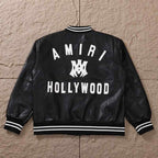 Jaqueta Amiri MA Hollywood bomber Leather Black