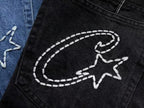 Conjunto Corteiz C-Star Denim Jeans Preto