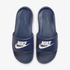 Chinelo Victori - Slide - Azul Escuro e Branco