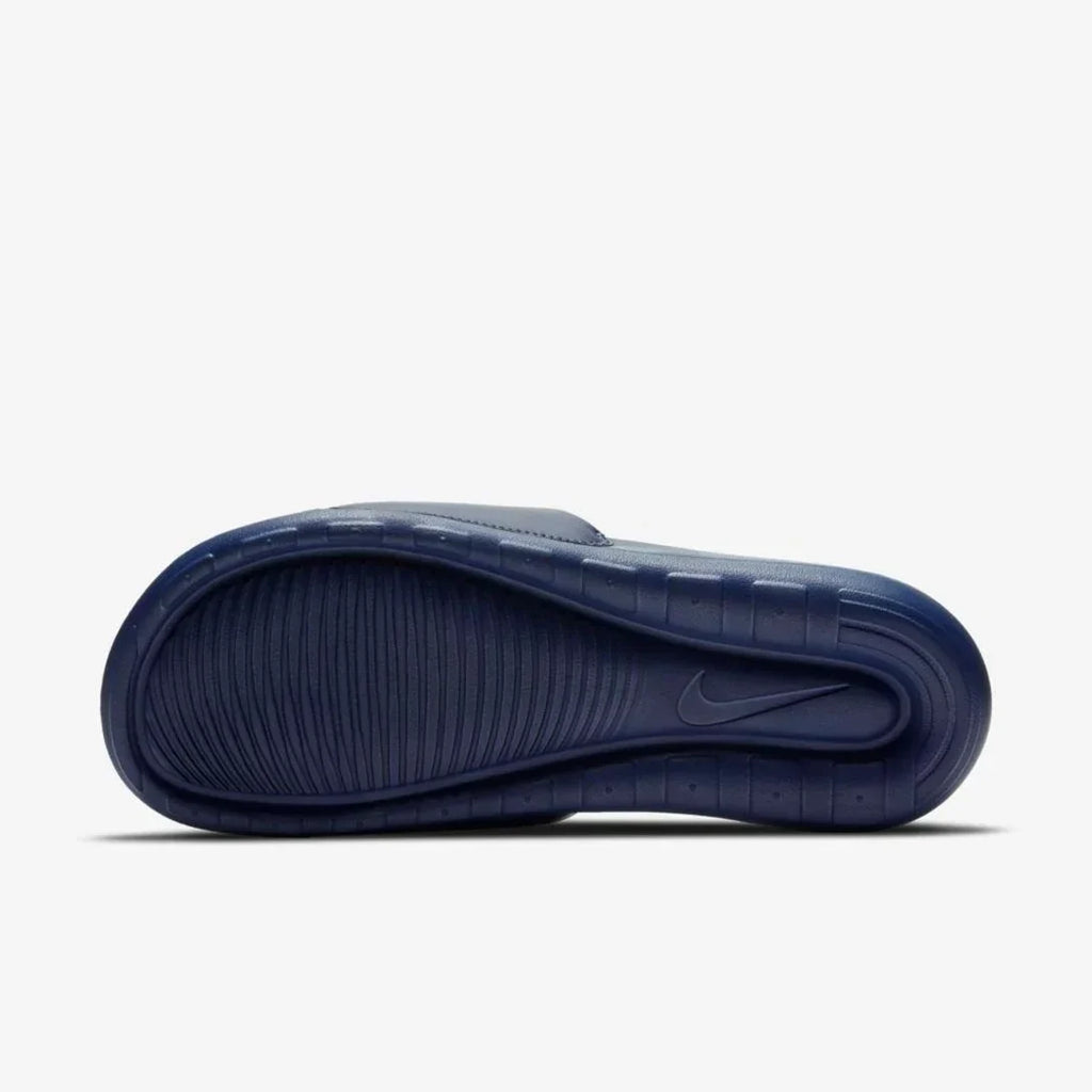 Chinelo Victori - Slide - Azul Escuro e Branco