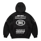 Moletom Supreme Football Zip Up Hooded Black