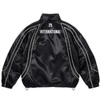 Jaqueta Supreme Satin Piping Pullover Black