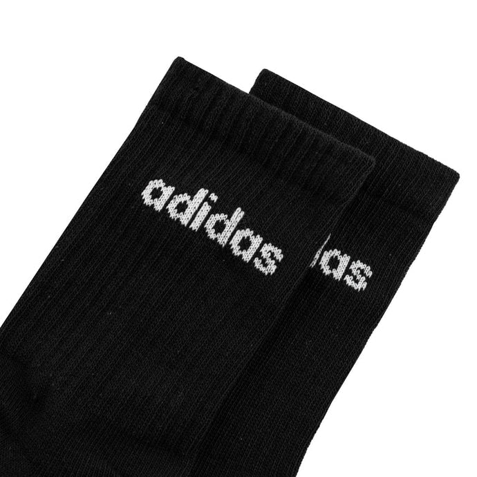 Meias Adidas Cushioned Linear Crew Socks 6 Pares Preto
