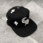 Boné Chrome Hearts Cross Patch Preto