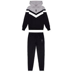 Conjunto Trapstar V Stripe Hoodie Tracksuit Black
