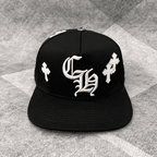 Boné Chrome Hearts Cross Patch Preto