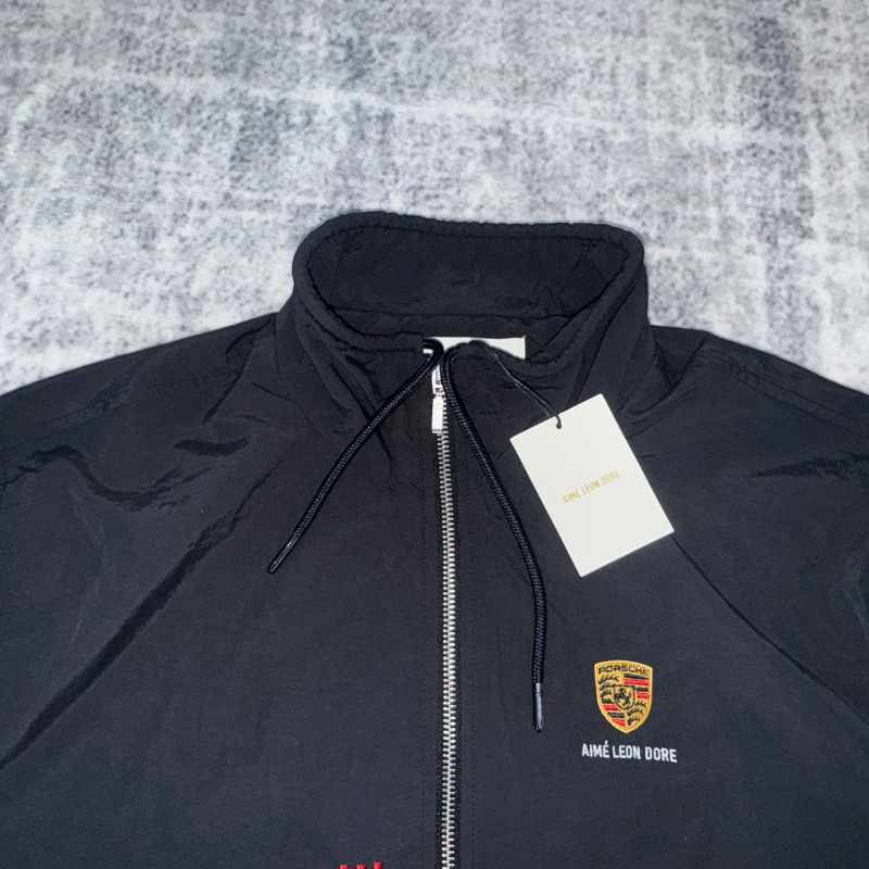 Jaqueta Aimé Leon Dore x Porsche Nylon Track Black