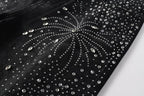 Bermuda Purple Brand Jeans Diamonds Black