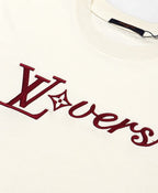 Camiseta Louis Vuitton Cream LV Lovers