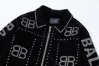Jaqueta Balenciaga Silver Studs Preta