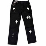 Pronta Entrega - Calça Jeans Chrome Hearts Cross White