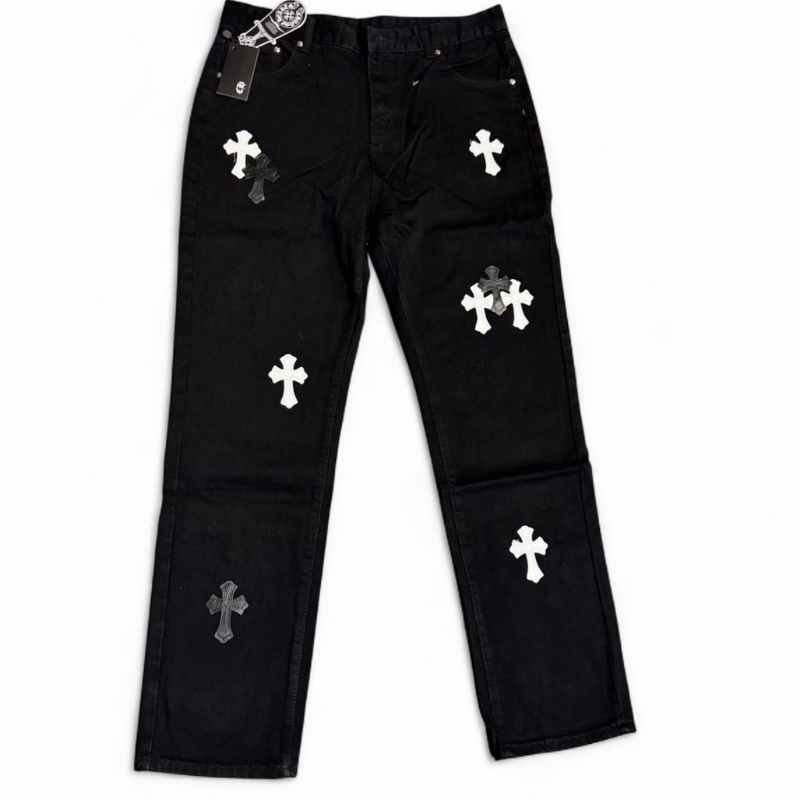 Calça Jeans Chrome Hearts Cross White