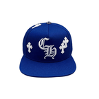 Boné Chrome Hearts Cross Patch Azul