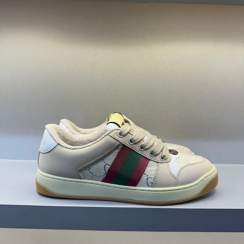 Gucci Screener Cream Leather (Pronta Entrega)