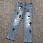 Calça Chrome Hearts Jeans Cross