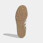 SAMBA OG Silver Metallic Cracked Leather