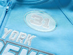 Moletom Supreme Football Zip Up Hooded Light Blue