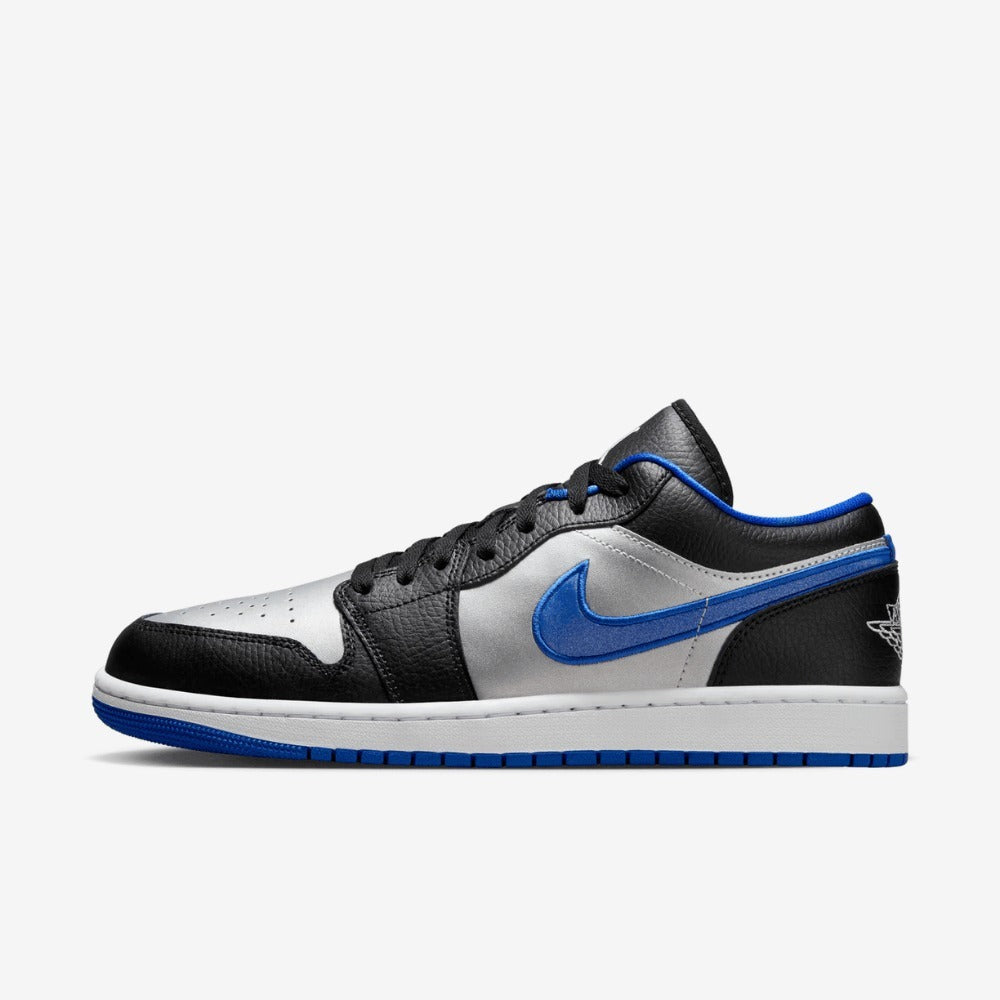 Air Jordan 1 Low Black White Game Royal Platinum