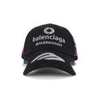 Boné Balenciaga Racer Cotton Drill Black