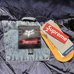 Jaqueta Supreme x Fox Racing Hooded Work Denim