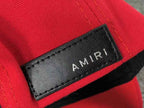 Boné Amiri MA Quad Canvas Vermelho