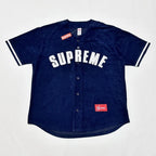 Camiseta Supreme Ultrasuede Mesh Baseball Azul
