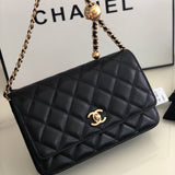Bolsa Chanel WOC Lambskin Preta