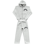 Conjunto Moletom Corteiz Arch Cinza