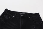 Calça Amiri Distressed Varsity Logo Jeans