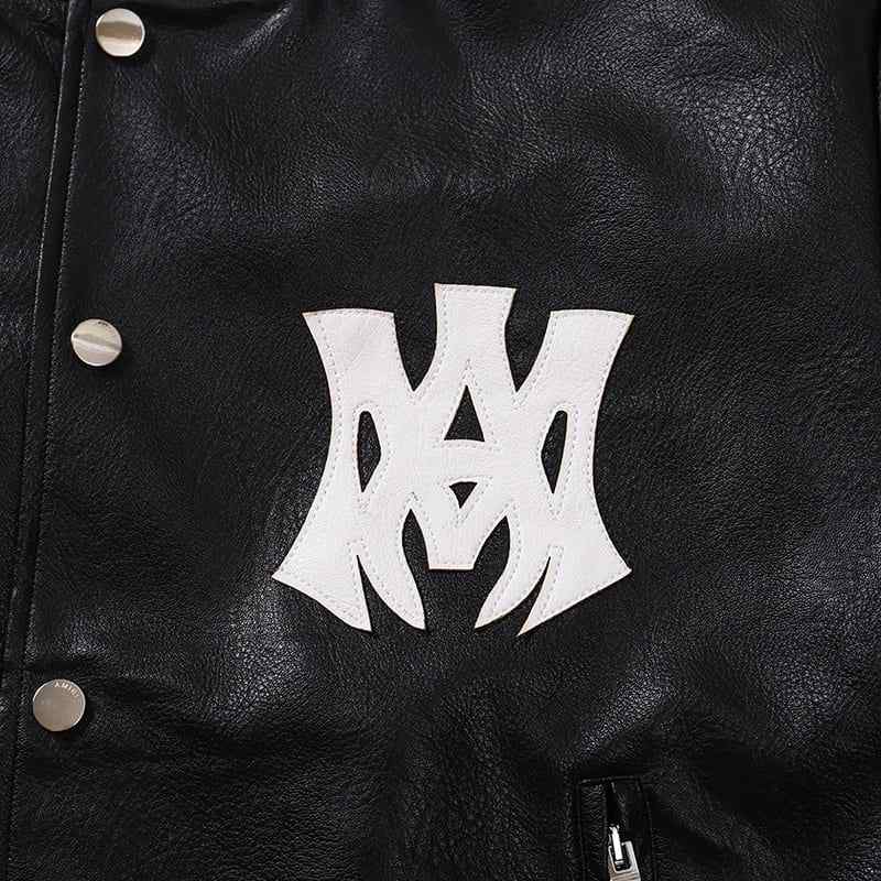 Jaqueta Amiri MA Hollywood bomber Leather Black