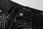 Bermuda Purple Brand Jeans Crystal Black