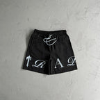 Shorts Trapstar Script Swimming Black/Nigara Mist