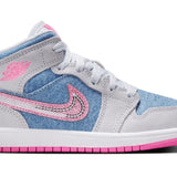 Jordan 1 Mid SE Denim Sequin