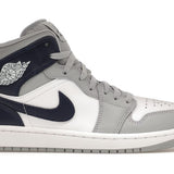 Tênis Jordan 1 Mid Wolf Grey Midnight Navy