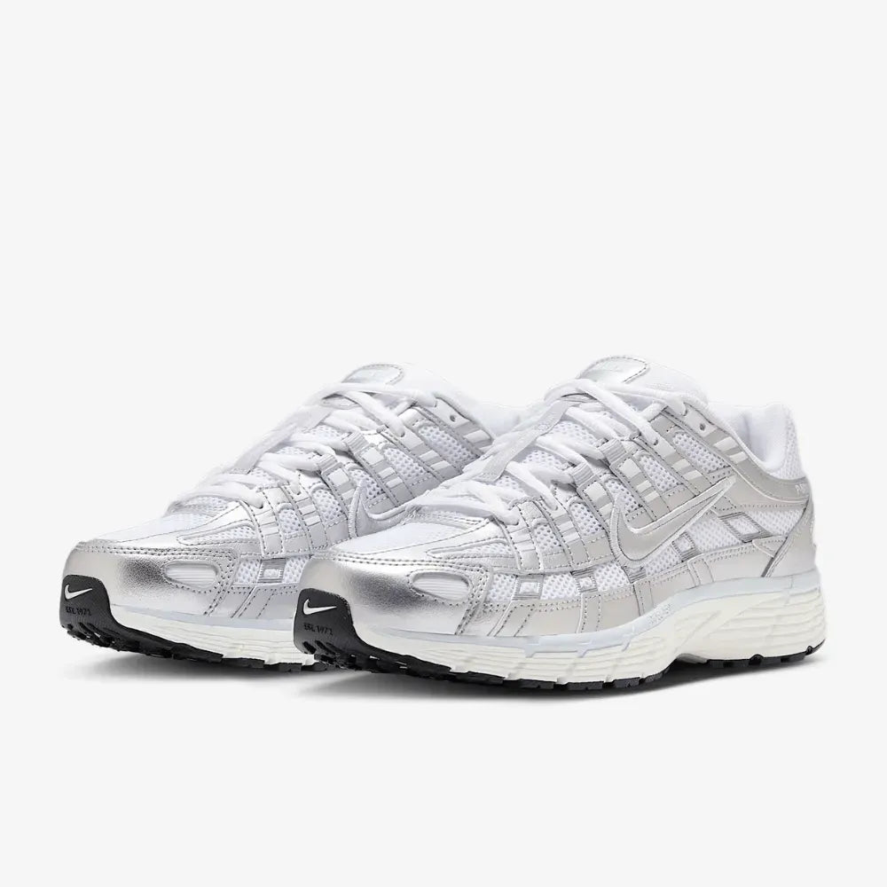 Nike P-6000 White Blue Tint Sail Metallic Silver
