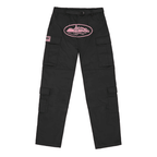 Calça Corteiz Cargo Preta e Rosa