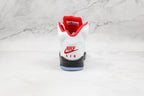 Jordan 5 Retro Fire Red Silver Tongue